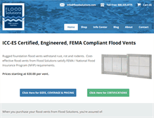 Tablet Screenshot of floodsolutions.com